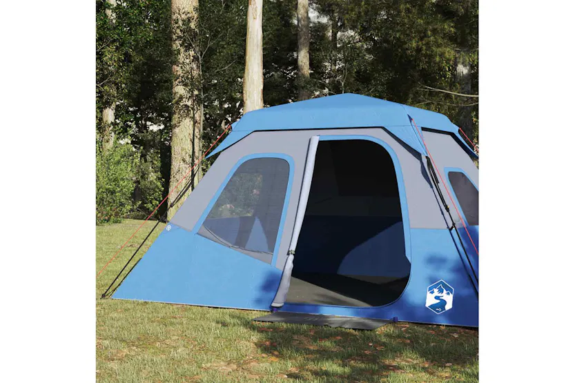 Vidaxl Family Tent 6-person Blue Quick Release Waterproof Vidaxl Family Tent 6-person Blue Quick Release Waterproof