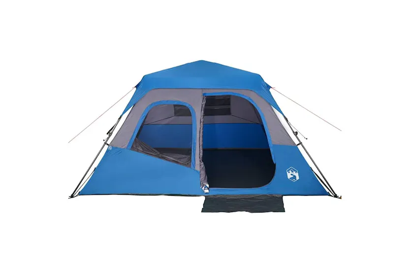 Vidaxl Family Tent 6-person Blue Quick Release Waterproof Vidaxl Family Tent 6-person Blue Quick Release Waterproof