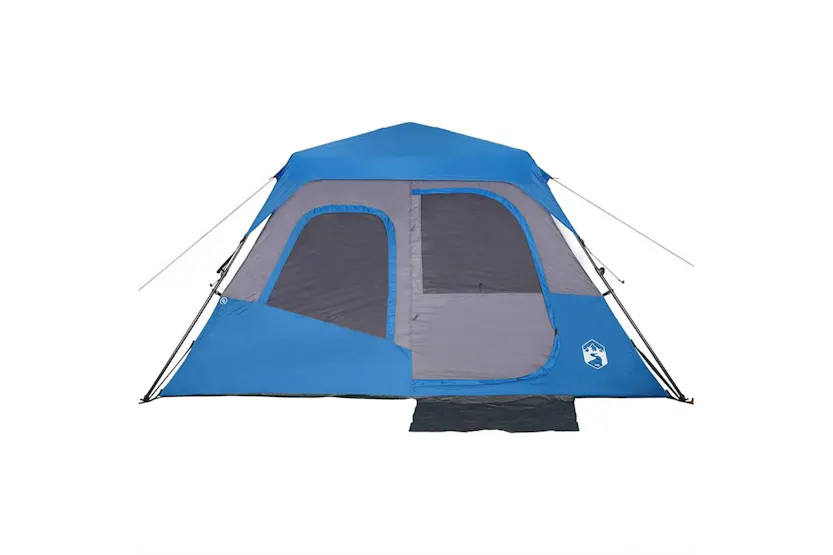 Vidaxl Family Tent 6-person Blue Quick Release Waterproof Vidaxl Family Tent 6-person Blue Quick Release Waterproof