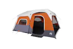 Vidaxl Family Tent With Led 9-person Light Grey And Orange Quick Release Vidaxl Family Tent With Led 9-person Light Grey And Orange Quick Release