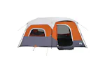 Vidaxl Family Tent With Led 9-person Light Grey And Orange Quick Release Vidaxl Family Tent With Led 9-person Light Grey And Orange Quick Release