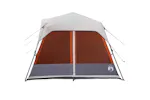 Vidaxl Family Tent With Led 9-person Light Grey And Orange Quick Release Vidaxl Family Tent With Led 9-person Light Grey And Orange Quick Release