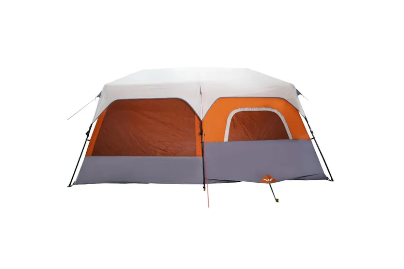Vidaxl Family Tent With Led 9-person Light Grey And Orange Quick Release Vidaxl Family Tent With Led 9-person Light Grey And Orange Quick Release