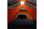 Vidaxl Family Tent With Led 9-person Light Grey And Orange Quick Release Vidaxl Family Tent With Led 9-person Light Grey And Orange Quick Release