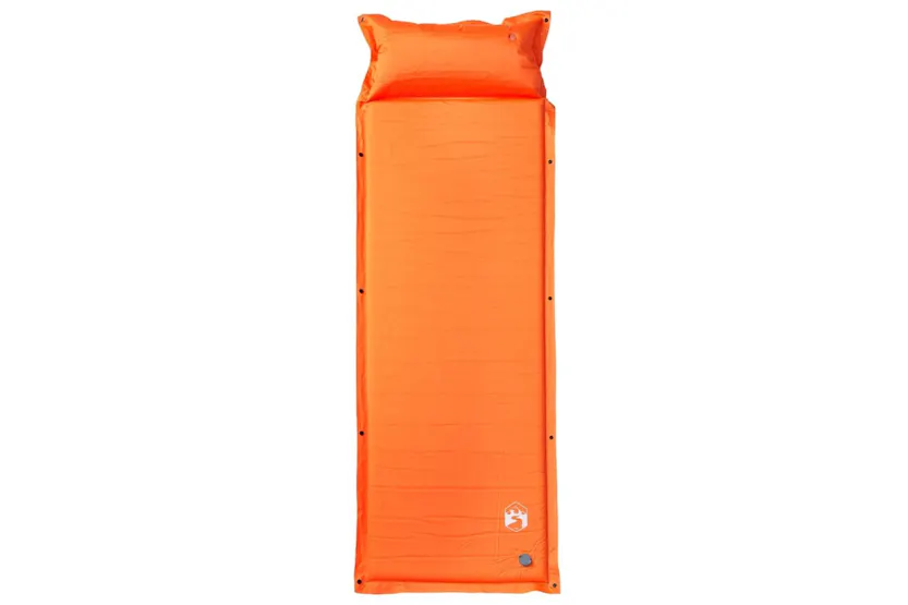 Vidaxl Self Inflating Camping Mattress With Pillow 1-person Orange Vidaxl Self Inflating Camping Mattress With Pillow 1-person Orange