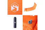 Vidaxl Self Inflating Camping Mattress With Pillow 1-person Orange Vidaxl Self Inflating Camping Mattress With Pillow 1-person Orange