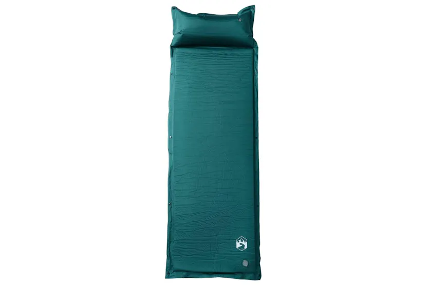 Vidaxl Self Inflating Camping Mattress With Pillow 1-person Green Vidaxl Self Inflating Camping Mattress With Pillow 1-person Green
