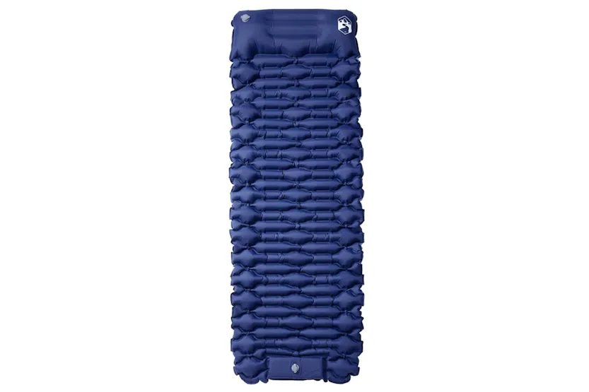 Vidaxl Self Inflating Camping Mattress With Pillow 1-person Navy Blue Vidaxl Self Inflating Camping Mattress With Pillow 1-person Navy Blue