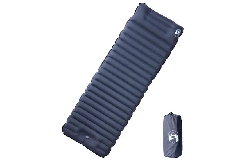 Vidaxl Self Inflating Camping Mattress With Pillow 1-person Grey Vidaxl Self Inflating Camping Mattress With Pillow 1-person Grey