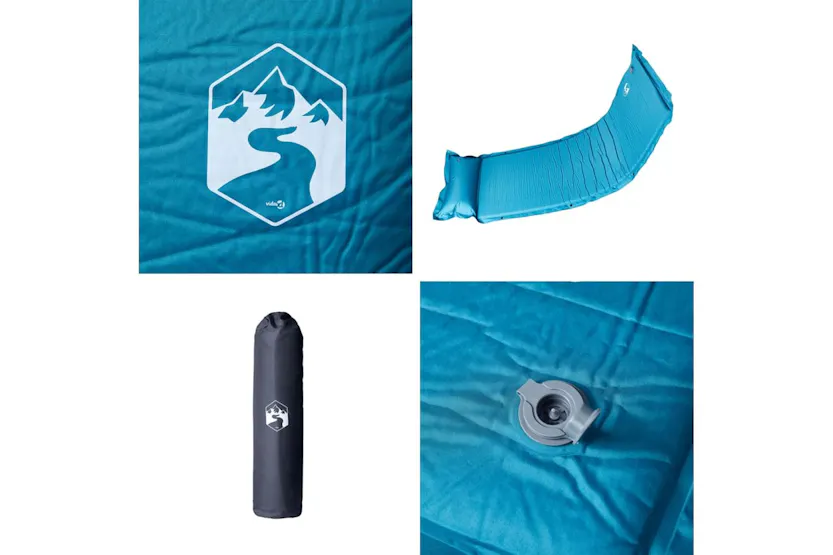 Vidaxl Self Inflating Camping Mattress With Pillow 1-person Turquoise Vidaxl Self Inflating Camping Mattress With Pillow 1-person Turquoise