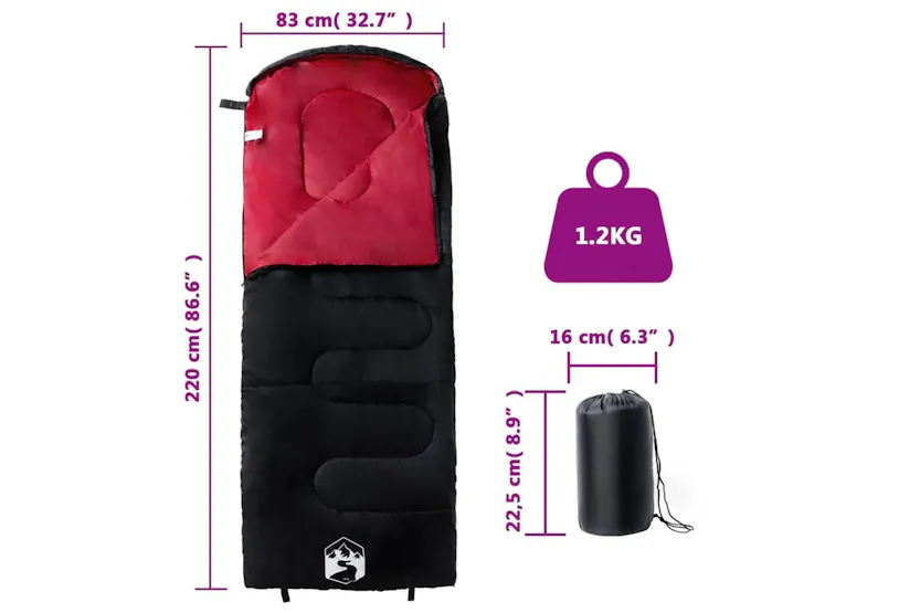 Vidaxl Sleeping Bag For Adults Camping 3-4 Seasons Vidaxl Sleeping Bag For Adults Camping 3-4 Seasons