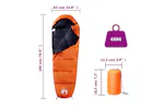 Vidaxl Mummy Sleeping Bag For Adults Camping 3 Seasons Vidaxl Mummy Sleeping Bag For Adults Camping 3 Seasons