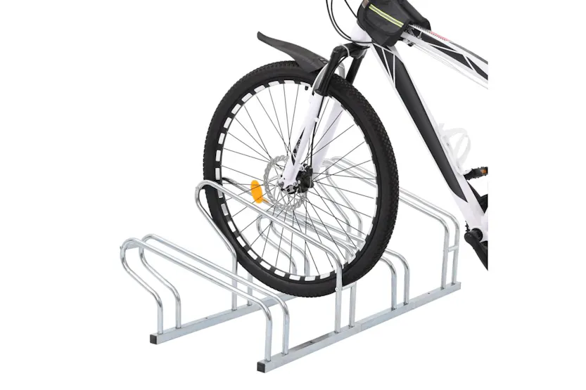 Vidaxl Bicycle Stand For 4 Bikes Floor Freestanding Galvanised Steel Vidaxl Bicycle Stand For 4 Bikes Floor Freestanding Galvanised Steel