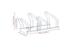Vidaxl Bicycle Stand For 4 Bikes Floor Freestanding Galvanised Steel Vidaxl Bicycle Stand For 4 Bikes Floor Freestanding Galvanised Steel