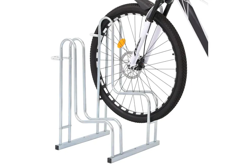 Vidaxl Bicycle Stand For 2 Bikes Floor Freestanding Galvanised Steel Vidaxl Bicycle Stand For 2 Bikes Floor Freestanding Galvanised Steel