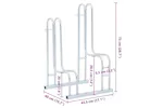 Vidaxl Bicycle Stand For 2 Bikes Floor Freestanding Galvanised Steel Vidaxl Bicycle Stand For 2 Bikes Floor Freestanding Galvanised Steel