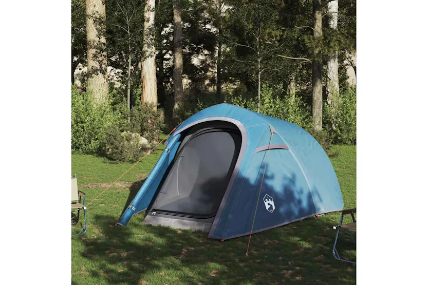 Vidaxl Camping Tent Tunnel 3-person Blue Waterproof Vidaxl Camping Tent Tunnel 3-person Blue Waterproof