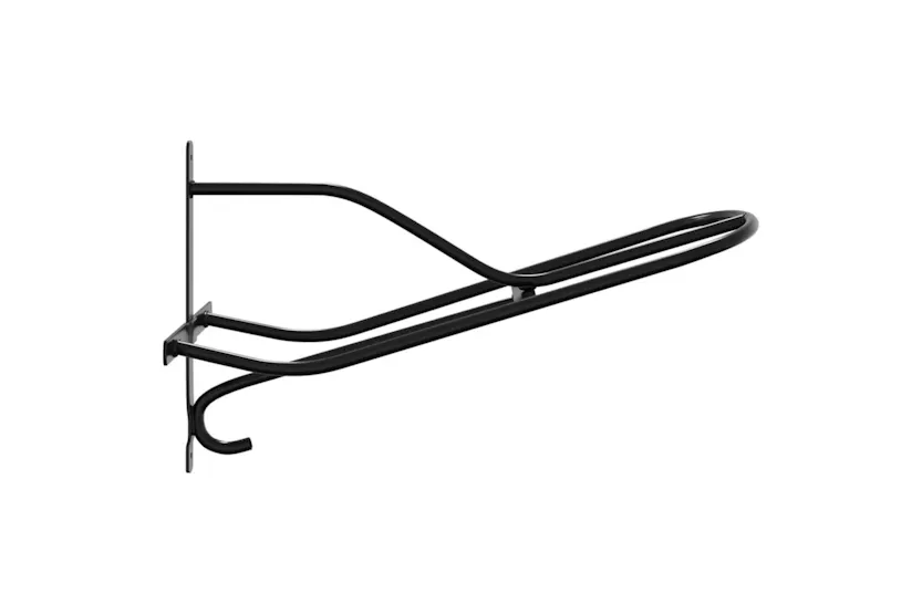 Vidaxl Saddle Rack Wall Mounted Black Iron Vidaxl Saddle Rack Wall Mounted Black Iron