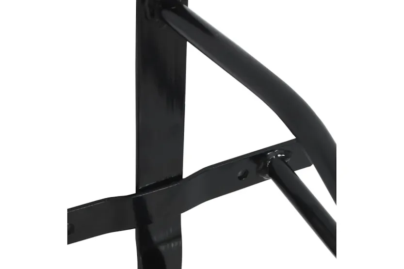 Vidaxl Saddle Rack Wall Mounted Black Iron Vidaxl Saddle Rack Wall Mounted Black Iron