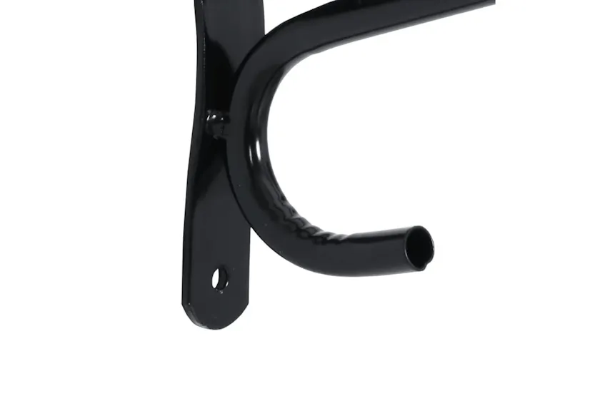 Vidaxl Saddle Rack Wall Mounted Black Iron Vidaxl Saddle Rack Wall Mounted Black Iron