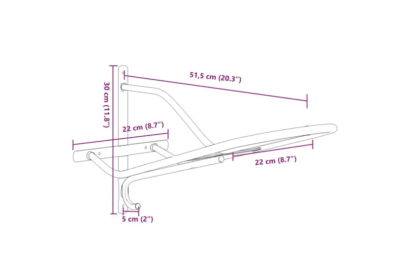 Vidaxl Saddle Rack Wall Mounted Black Iron Vidaxl Saddle Rack Wall Mounted Black Iron