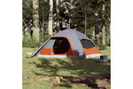 Vidaxl Family Tent Dome 6-person Grey Waterproof Vidaxl Family Tent Dome 6-person Grey Waterproof