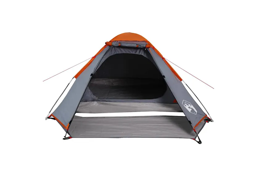 Vidaxl Camping Tent Dome 4-person Grey And Orange Waterproof Vidaxl Camping Tent Dome 4-person Grey And Orange Waterproof