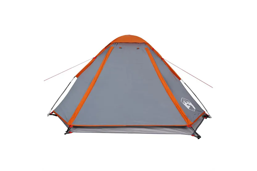 Vidaxl Camping Tent Dome 4-person Grey And Orange Waterproof Vidaxl Camping Tent Dome 4-person Grey And Orange Waterproof