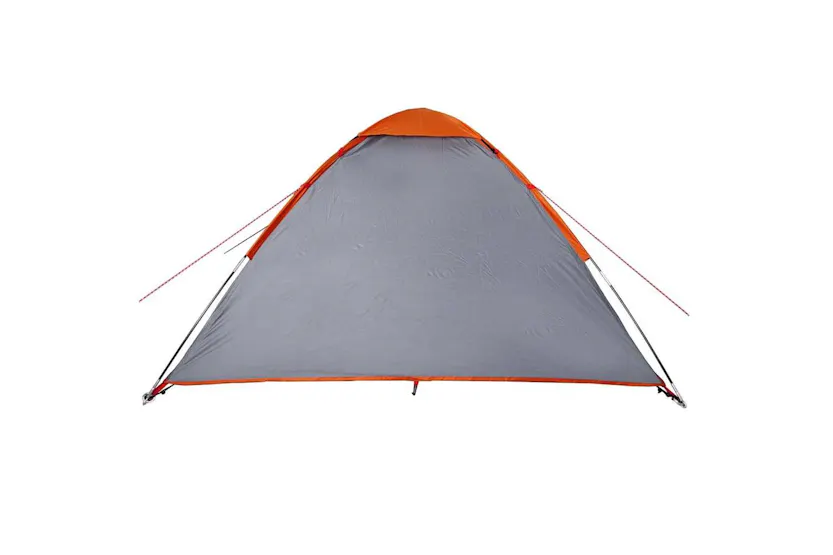 Vidaxl Camping Tent Dome 4-person Grey And Orange Waterproof Vidaxl Camping Tent Dome 4-person Grey And Orange Waterproof