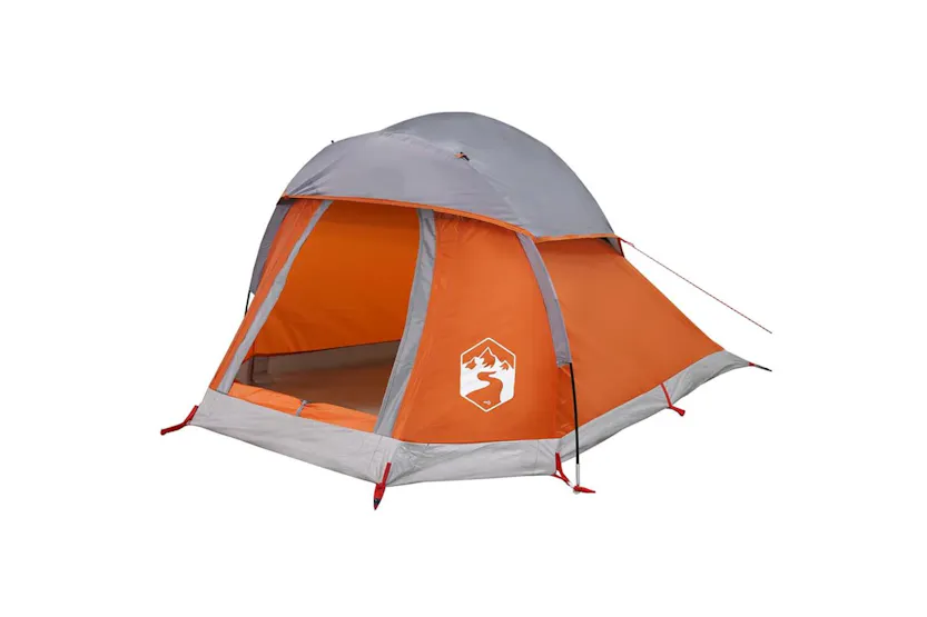 Vidaxl Camping Tent Dome 1-person Grey And Orange Waterproof Vidaxl Camping Tent Dome 1-person Grey And Orange Waterproof