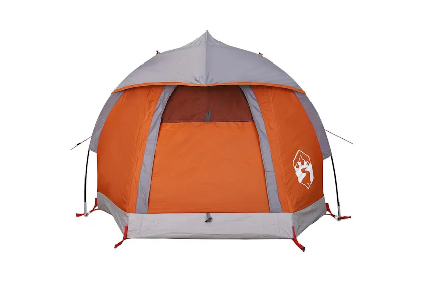 Vidaxl Camping Tent Dome 1-person Grey And Orange Waterproof Vidaxl Camping Tent Dome 1-person Grey And Orange Waterproof