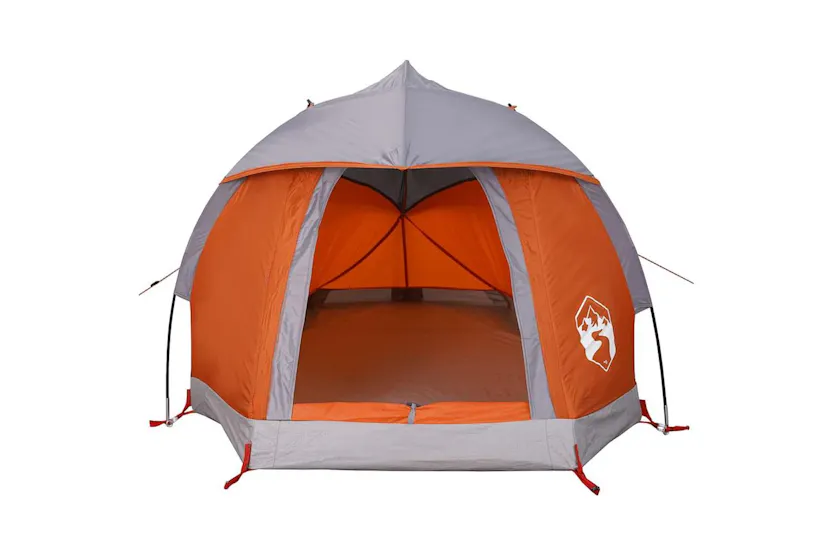 Vidaxl Camping Tent Dome 1-person Grey And Orange Waterproof Vidaxl Camping Tent Dome 1-person Grey And Orange Waterproof