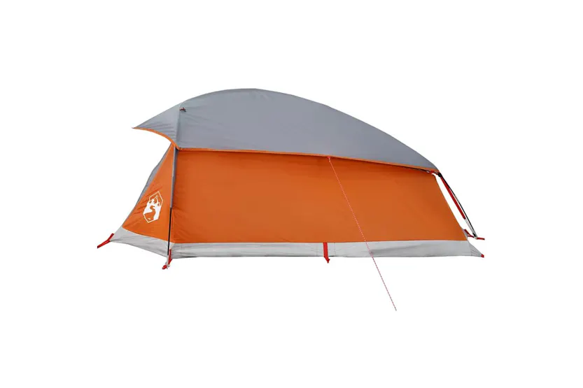 Vidaxl Camping Tent Dome 1-person Grey And Orange Waterproof Vidaxl Camping Tent Dome 1-person Grey And Orange Waterproof