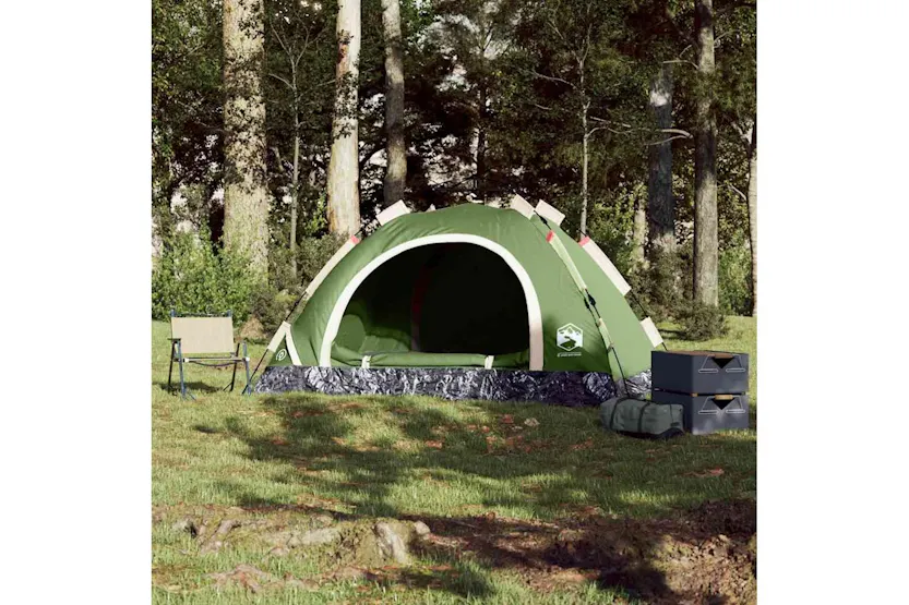 Vidaxl Camping Tent 3-person Green Quick Release Vidaxl Camping Tent 3-person Green Quick Release