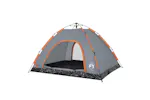 Vidaxl Camping Tent 4-person Grey And Orange Quick Release Vidaxl Camping Tent 4-person Grey And Orange Quick Release