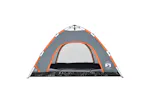 Vidaxl Camping Tent 4-person Grey And Orange Quick Release Vidaxl Camping Tent 4-person Grey And Orange Quick Release