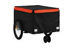 Vidaxl Bike Trailer Black And Orange 30 Kg Iron Vidaxl Bike Trailer Black And Orange 30 Kg Iron