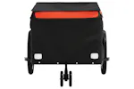 Vidaxl Bike Trailer Black And Orange 30 Kg Iron Vidaxl Bike Trailer Black And Orange 30 Kg Iron