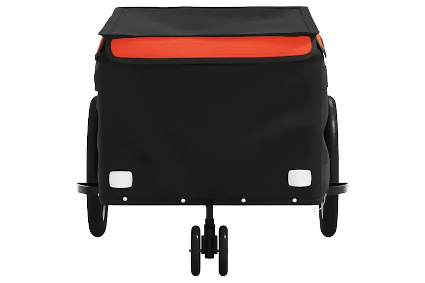 Vidaxl Bike Trailer Black And Orange 30 Kg Iron Vidaxl Bike Trailer Black And Orange 30 Kg Iron