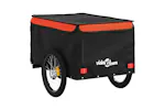 Vidaxl Bike Trailer Black And Orange 30 Kg Iron Vidaxl Bike Trailer Black And Orange 30 Kg Iron