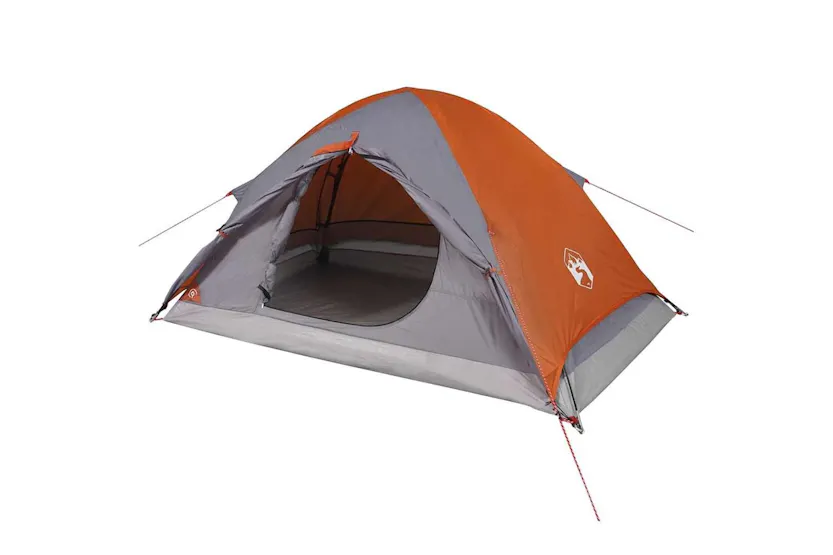 Vidaxl Camping Tent Dome 4-person Grey And Orange Waterproof Vidaxl Camping Tent Dome 4-person Grey And Orange Waterproof
