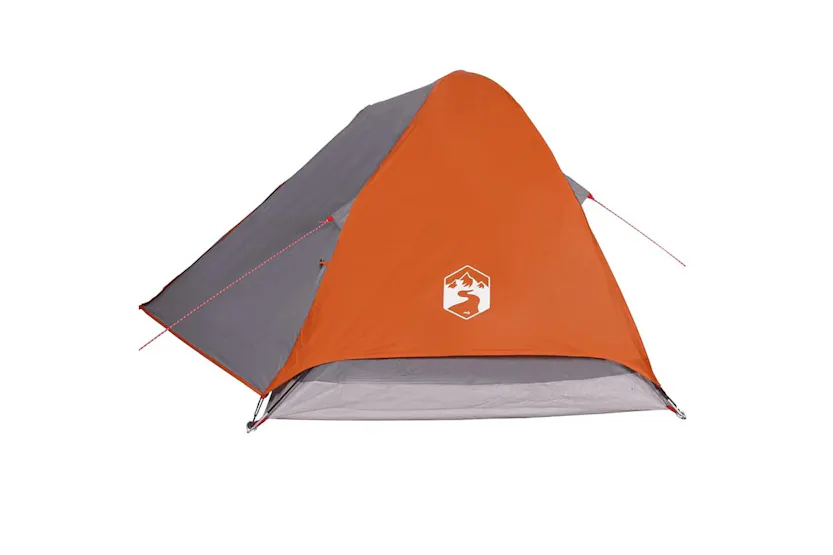 Vidaxl Camping Tent Dome 4-person Grey And Orange Waterproof Vidaxl Camping Tent Dome 4-person Grey And Orange Waterproof