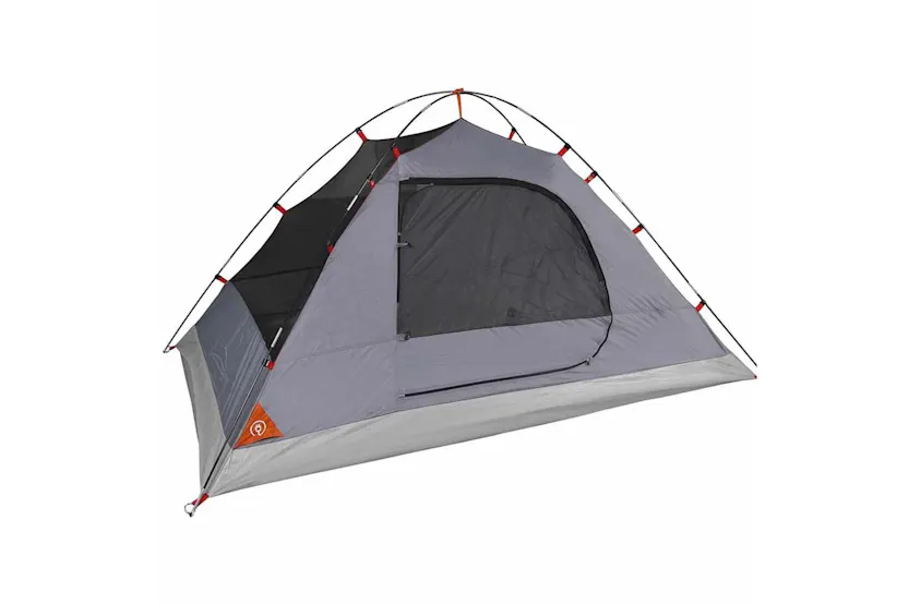 Vidaxl Camping Tent Dome 4-person Grey And Orange Waterproof Vidaxl Camping Tent Dome 4-person Grey And Orange Waterproof