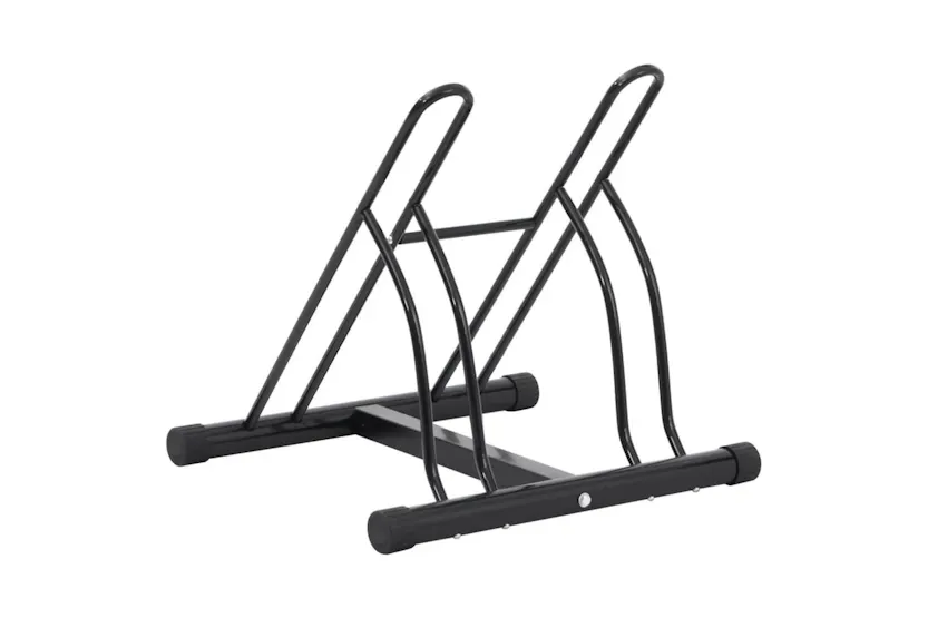 Vidaxl Bicycle Stand For 2 Bikes Floor Freestanding Steel Vidaxl Bicycle Stand For 2 Bikes Floor Freestanding Steel