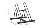 Vidaxl Bicycle Stand For 2 Bikes Floor Freestanding Steel Vidaxl Bicycle Stand For 2 Bikes Floor Freestanding Steel