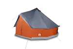 Vidaxl Family Tent Tipi 12-person Grey And Orange Waterproof Vidaxl Family Tent Tipi 12-person Grey And Orange Waterproof