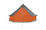 Vidaxl Family Tent Tipi 12-person Grey And Orange Waterproof Vidaxl Family Tent Tipi 12-person Grey And Orange Waterproof