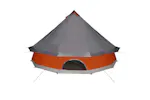 Vidaxl Family Tent Tipi 12-person Grey And Orange Waterproof Vidaxl Family Tent Tipi 12-person Grey And Orange Waterproof