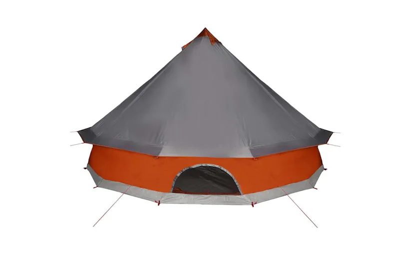 Vidaxl Family Tent Tipi 12-person Grey And Orange Waterproof Vidaxl Family Tent Tipi 12-person Grey And Orange Waterproof