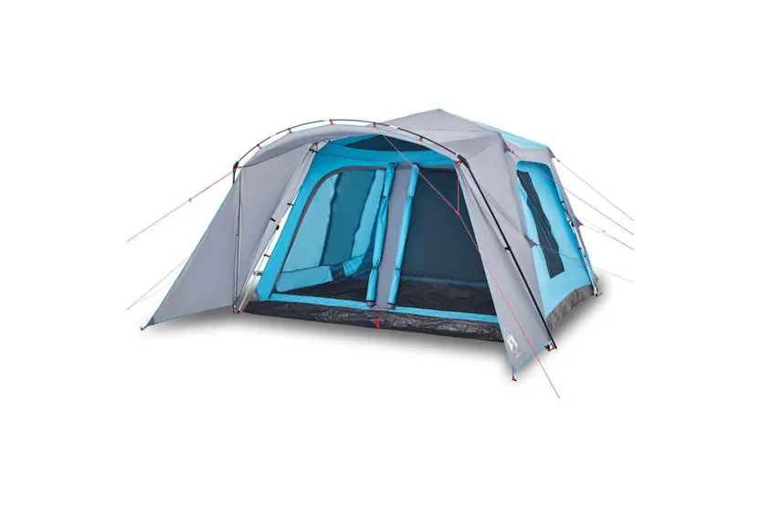 Vidaxl Family Tent With Porch 9-person Blue Quick Release Vidaxl Family Tent With Porch 9-person Blue Quick Release